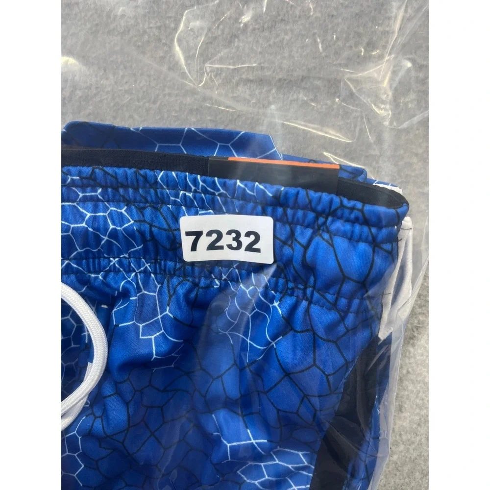 AND 1 Basketball Short Mens L Supreme Blue Geometric Print 11
